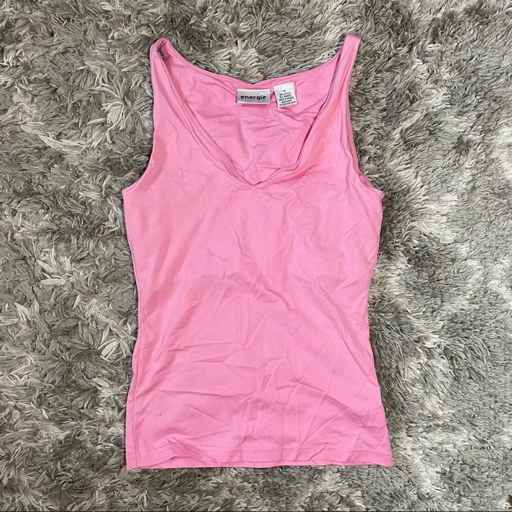 Bubblegum Pink Vintage Tank/Swim Top